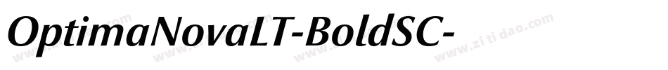 OptimaNovaLT-BoldSC字体转换