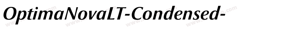 OptimaNovaLT-Condensed字体转换