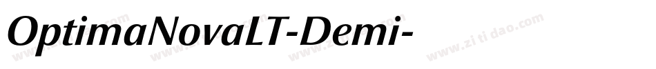 OptimaNovaLT-Demi字体转换