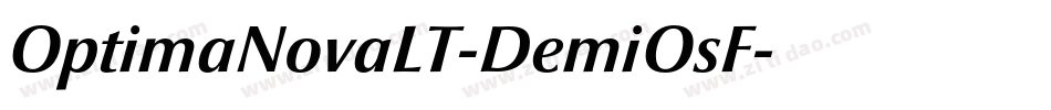 OptimaNovaLT-DemiOsF字体转换