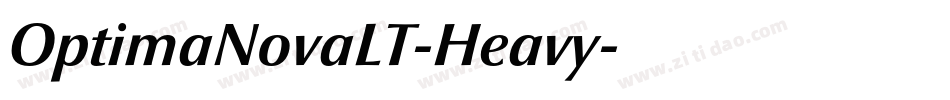 OptimaNovaLT-Heavy字体转换