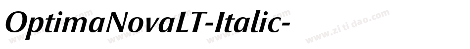OptimaNovaLT-Italic字体转换