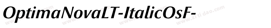 OptimaNovaLT-ItalicOsF字体转换