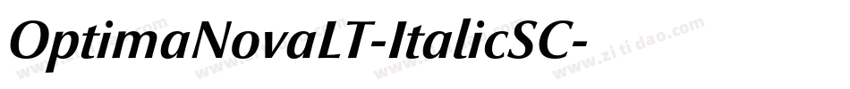 OptimaNovaLT-ItalicSC字体转换