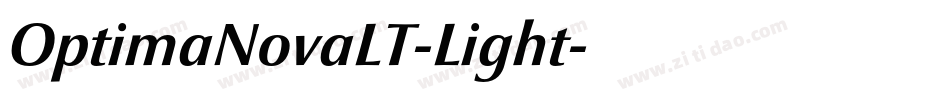 OptimaNovaLT-Light字体转换