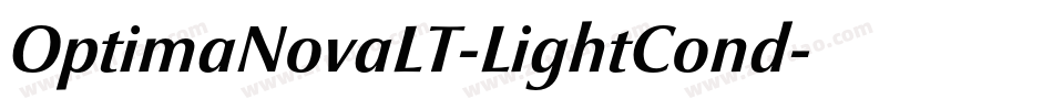 OptimaNovaLT-LightCond字体转换