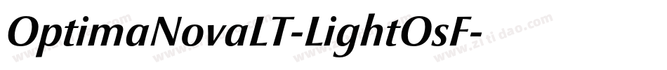 OptimaNovaLT-LightOsF字体转换