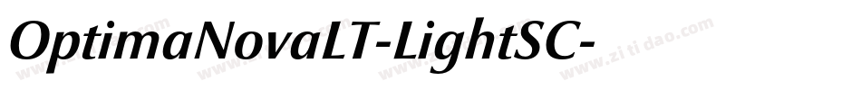 OptimaNovaLT-LightSC字体转换
