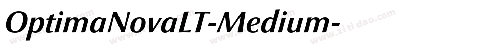 OptimaNovaLT-Medium字体转换