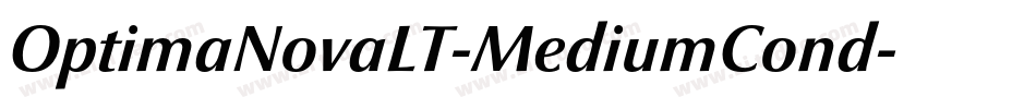 OptimaNovaLT-MediumCond字体转换
