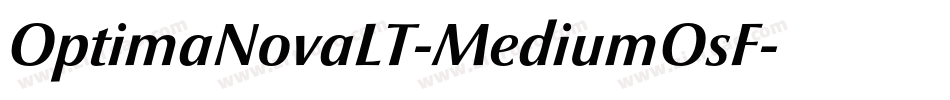 OptimaNovaLT-MediumOsF字体转换