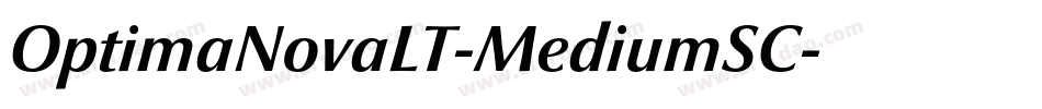 OptimaNovaLT-MediumSC字体转换