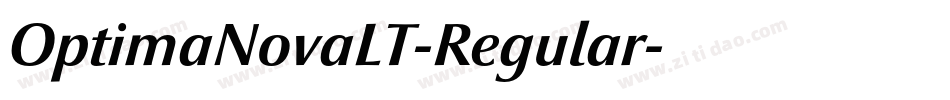 OptimaNovaLT-Regular字体转换