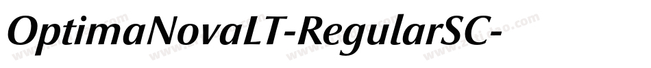 OptimaNovaLT-RegularSC字体转换