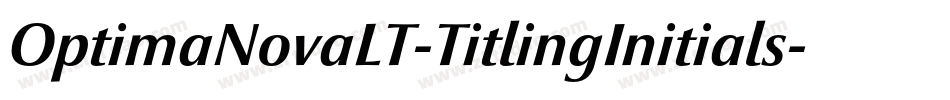 OptimaNovaLT-TitlingInitials字体转换