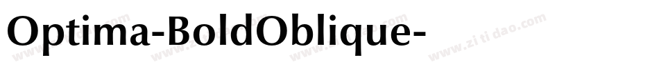 Optima-BoldOblique字体转换