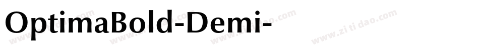 OptimaBold-Demi字体转换