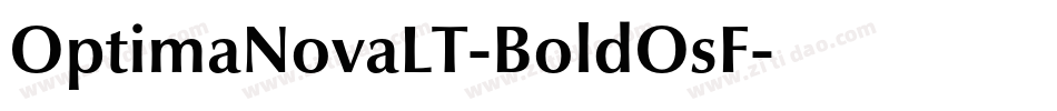 OptimaNovaLT-BoldOsF字体转换