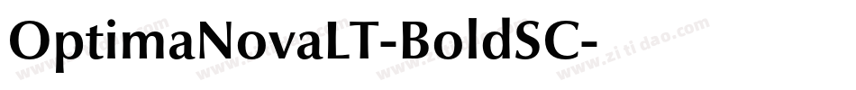 OptimaNovaLT-BoldSC字体转换