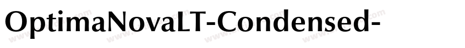 OptimaNovaLT-Condensed字体转换