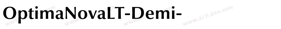 OptimaNovaLT-Demi字体转换