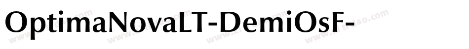 OptimaNovaLT-DemiOsF字体转换