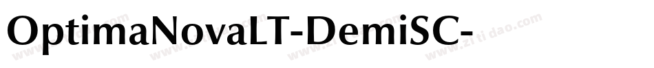 OptimaNovaLT-DemiSC字体转换