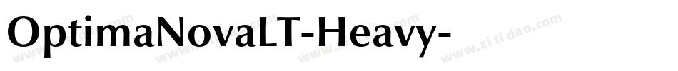 OptimaNovaLT-Heavy字体转换