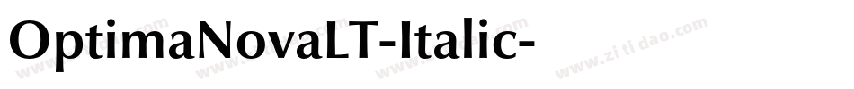 OptimaNovaLT-Italic字体转换