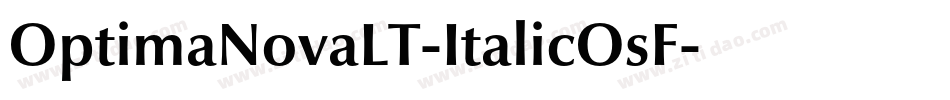 OptimaNovaLT-ItalicOsF字体转换