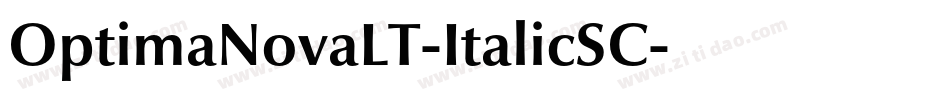 OptimaNovaLT-ItalicSC字体转换