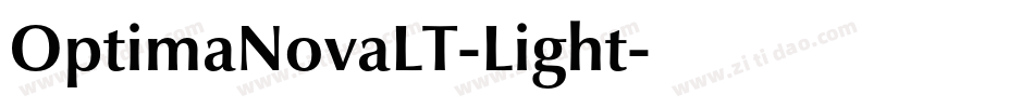 OptimaNovaLT-Light字体转换