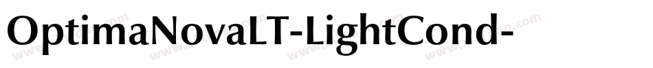 OptimaNovaLT-LightCond字体转换