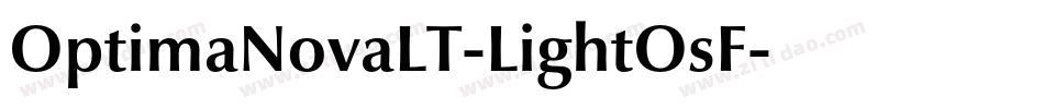 OptimaNovaLT-LightOsF字体转换