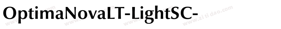 OptimaNovaLT-LightSC字体转换
