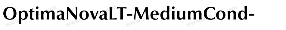 OptimaNovaLT-MediumCond字体转换