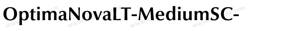 OptimaNovaLT-MediumSC字体转换