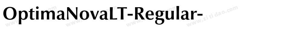 OptimaNovaLT-Regular字体转换