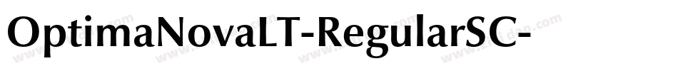 OptimaNovaLT-RegularSC字体转换