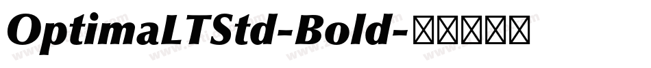 OptimaLTStd-Bold字体转换