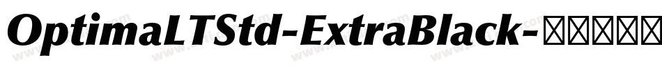 OptimaLTStd-ExtraBlack字体转换