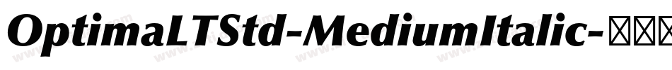 OptimaLTStd-MediumItalic字体转换