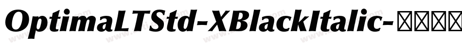 OptimaLTStd-XBlackItalic字体转换