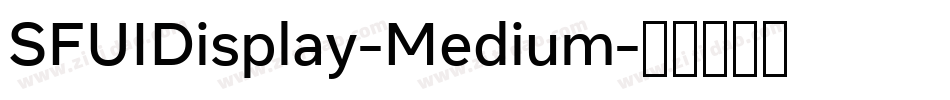 SFUIDisplay-Medium字体转换