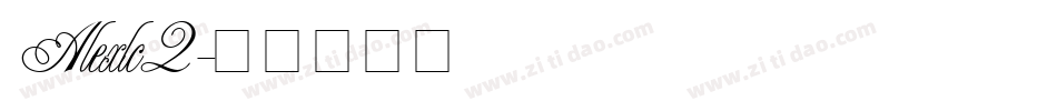 Alexlc2字体转换
