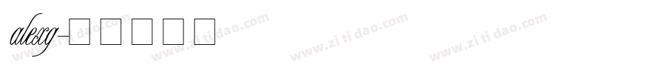 alexg字体转换