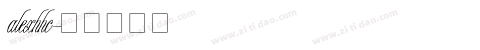 alexhhc字体转换