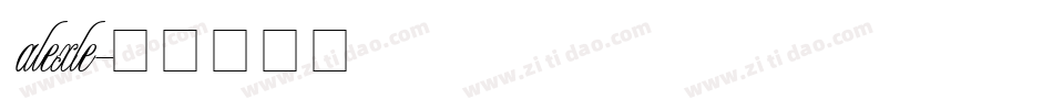 alexle字体转换