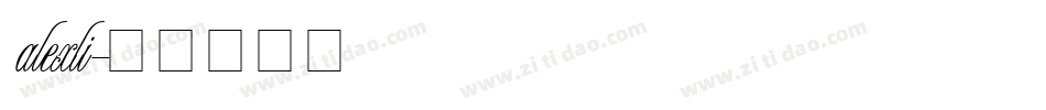 alexli字体转换