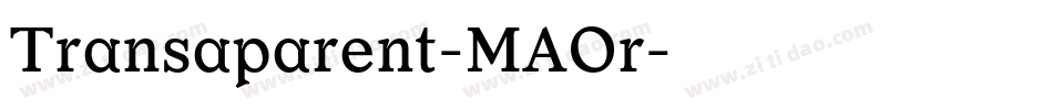Transaparent-MAOr字体转换